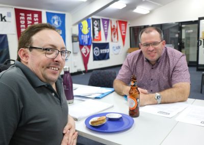 2 CDAH members smiling at the 2020 AGM